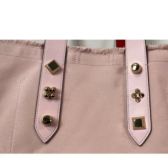 Christian Louboutin Frangibus Canvas & Leather Shopping Tote. - Picture 8 of 16